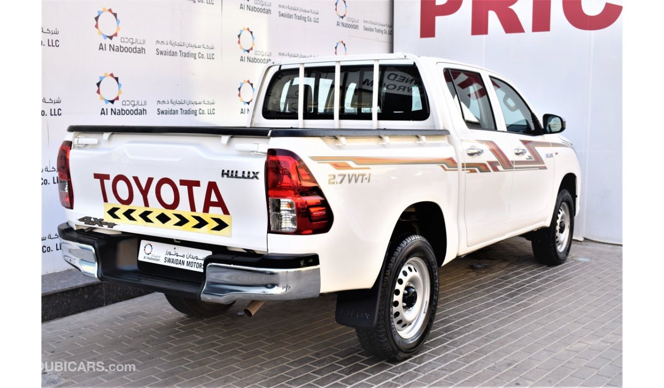 Toyota Hilux AED 1762 PM | 2.7L 4WD GCC WARRANTY