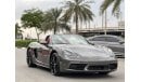 Porsche 718 Boxster Porsche 718 Boxster Gulf agency under agent warranty (Al Naboodah)
