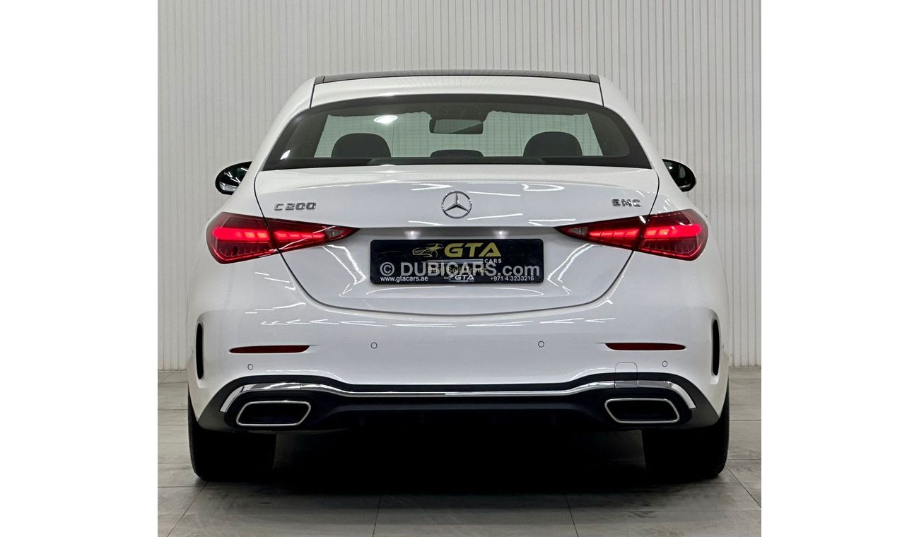 Mercedes-Benz C 200 2022 Mercedes Benz C200 AMG, May 2027 Mercedes Warranty & Service Pack, Full Options, Low Kms, GCC