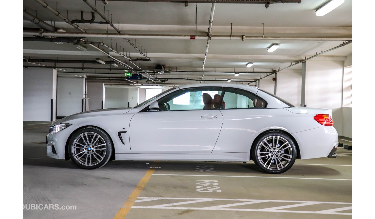 BMW 430i i Convertible M-Kit 2017 GCC under Agency Warranty with Zero Down-Payment.