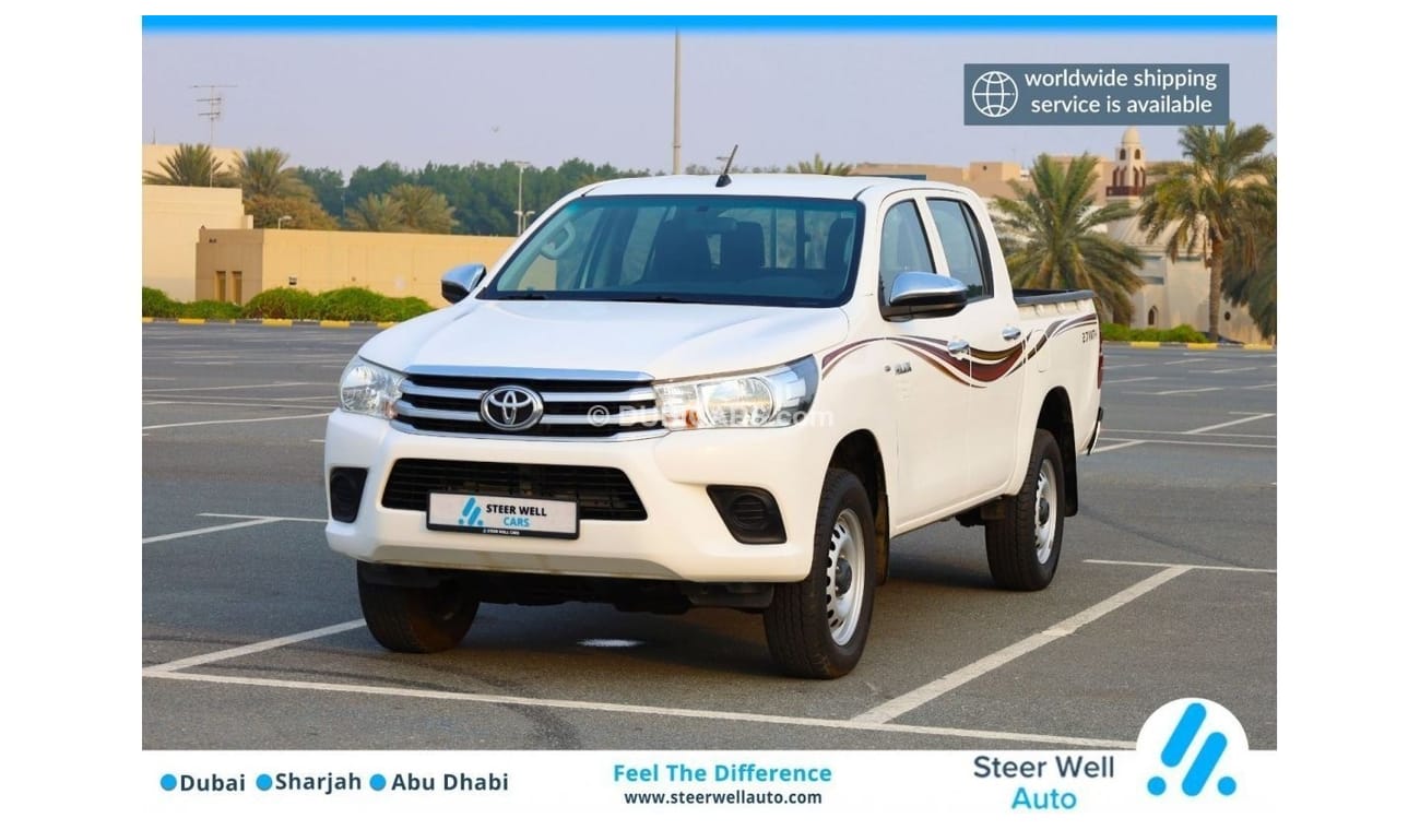 تويوتا هيلوكس GL 2019 2.7L 4X4 DOUBLE CAB A/T PETROL | GCC SPECS - LIKE NEW CONDITION READY TO DRIVE