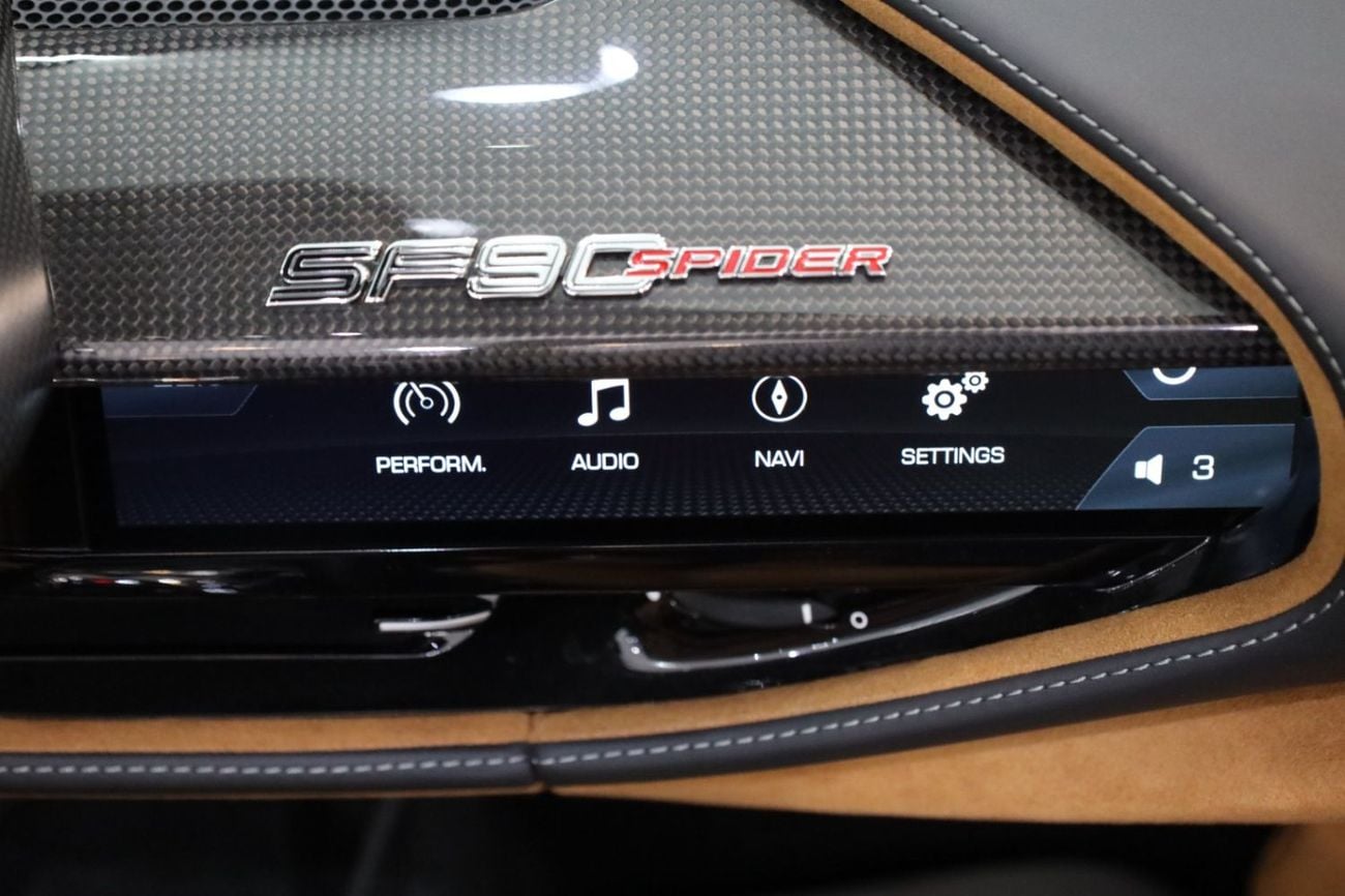 فيراري SF90 ستراديل SPIDER JBL Audio, Carbon Fiber Interior, ADAS Full Pack, Dealer Service Package!!