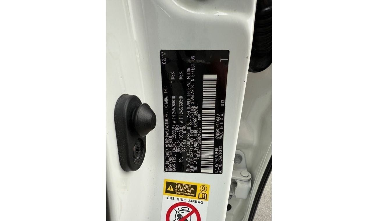 Toyota Highlander 2017 LIMITED HYBRID V6 USA IMPORTED