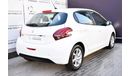 Peugeot 208 AED 449 PM | 1.6L ACTIVE GCC DEALER WARRANTY