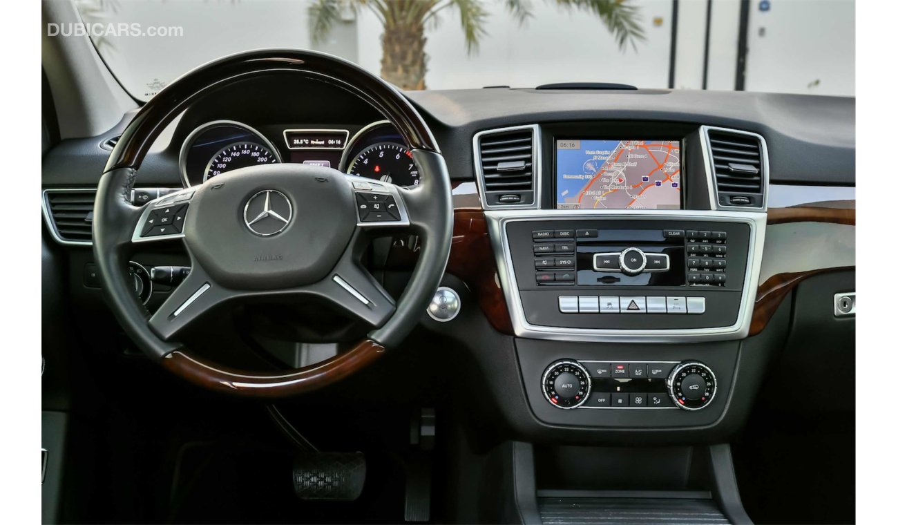 مرسيدس بنز ML 350 4-MATIC - 2 Y Warranty - GCC - AED 1,898 Per Month - 0% Downpayment