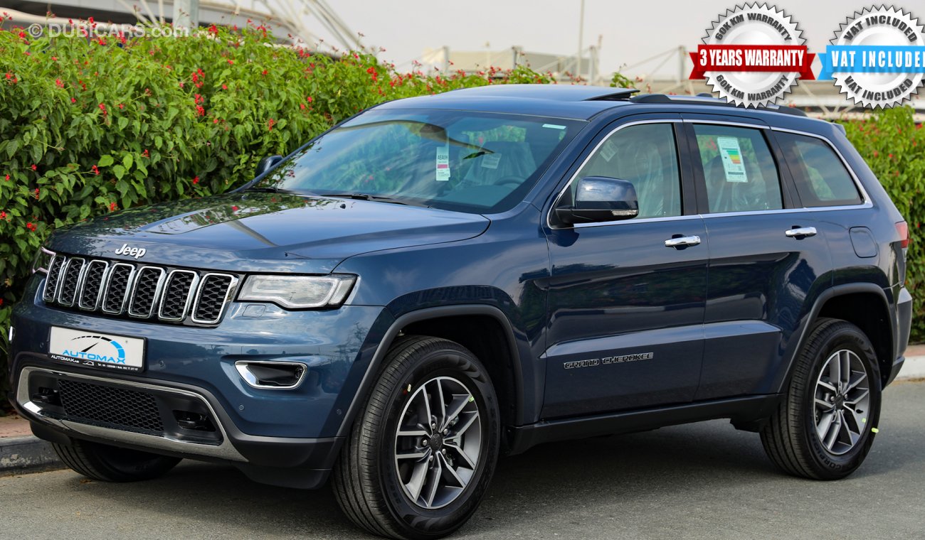 Jeep Grand Cherokee Limited V6 3.6L W/ 3Yrs or 60K km Warranty @ Official Dealer.