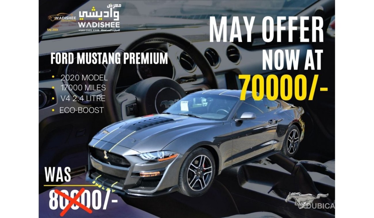 Ford Mustang EcoBoost Premium Big offers from   *WADI SHEE* 289     Until May 25th// Premium *Full Option* Mustan