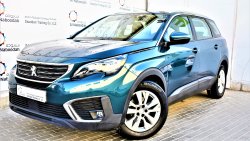 Peugeot 5008 1.6L ACTIVE 2018 GCC SPECS AGENCY WARRANTY UP TO 2023 OR 200,000KM