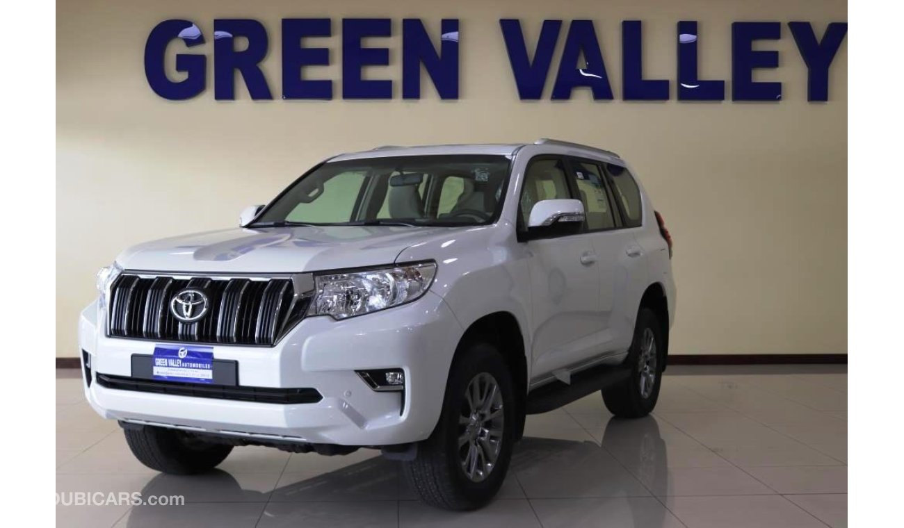 Toyota Prado GXR 4.0l Petrol V6 Automatic with Sunroof & 18' Alloy Wheels/Export-2019/White Pearl inside Beige//