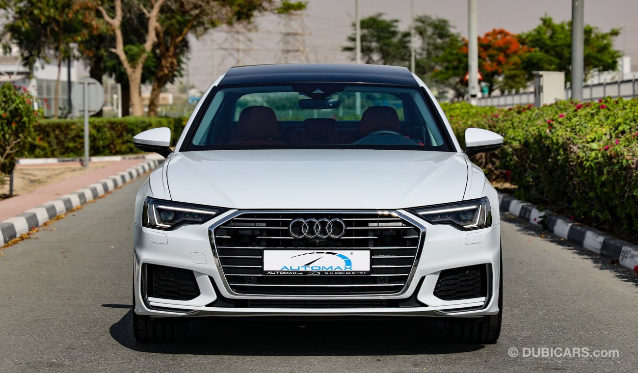 أودي A6 S-Line 2021 Premium 45 TFSI 0km w/3 Yrs Ultd Miles and 5 Yrs or 75K KM Svcs @ Dealer.