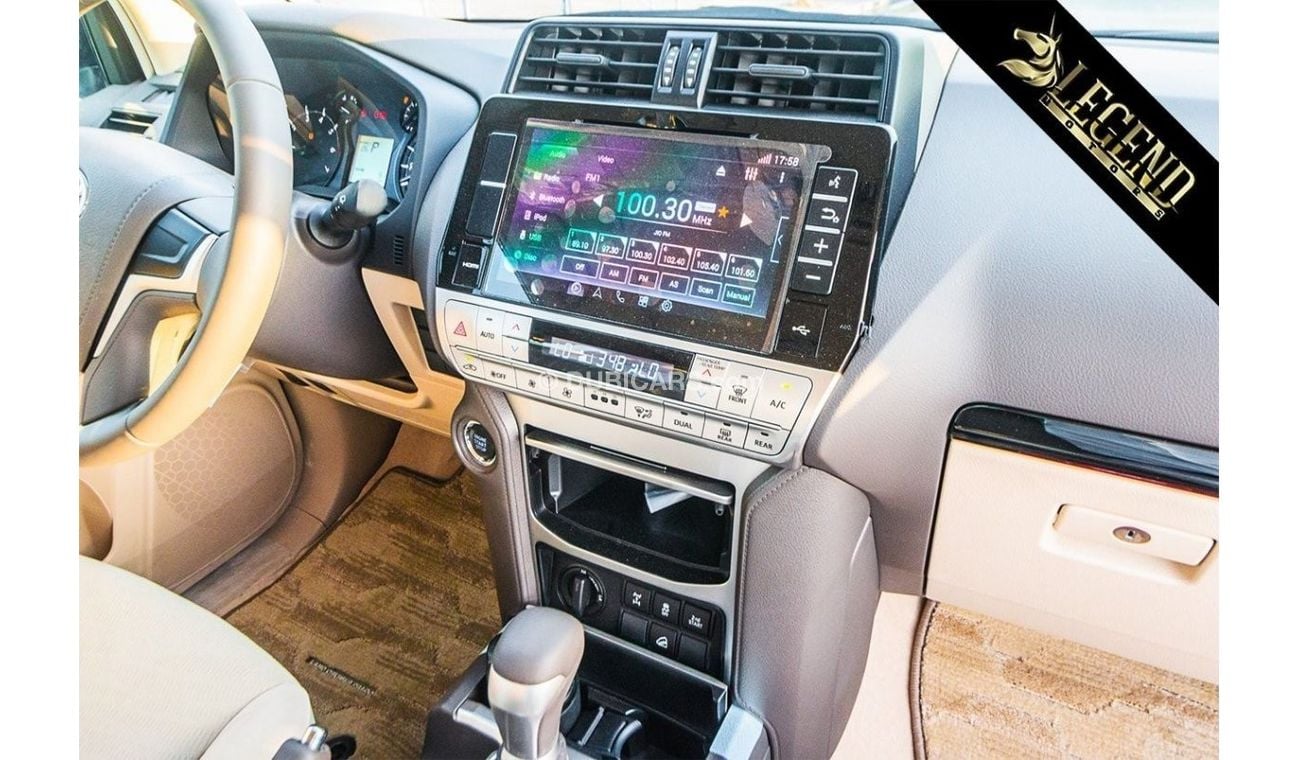 تويوتا برادو 2021 Toyota Prado 4.0L GXR V6 - White inside Beige - Bulk Stock Available | Export Outside GCC