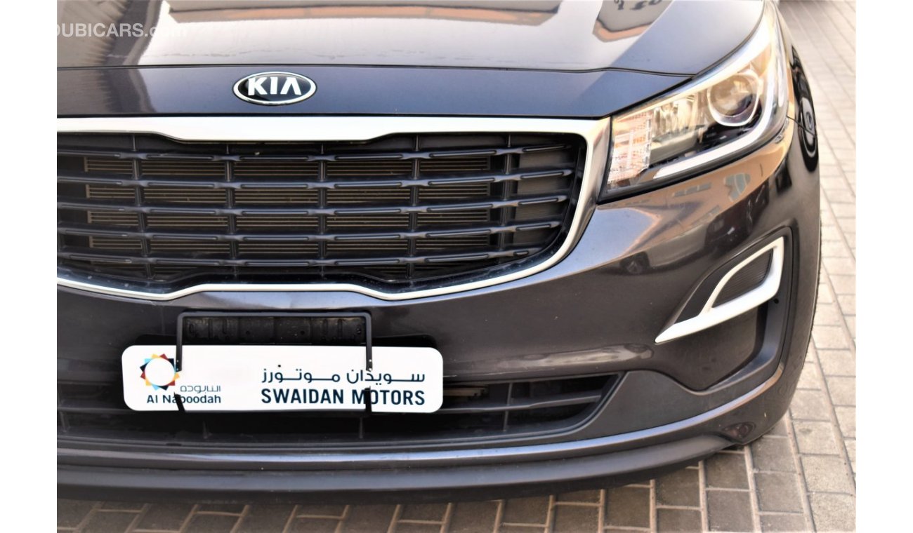 Kia Carnival AED 1762 PM | 3.3L V6 7STR GCC WARRANTY