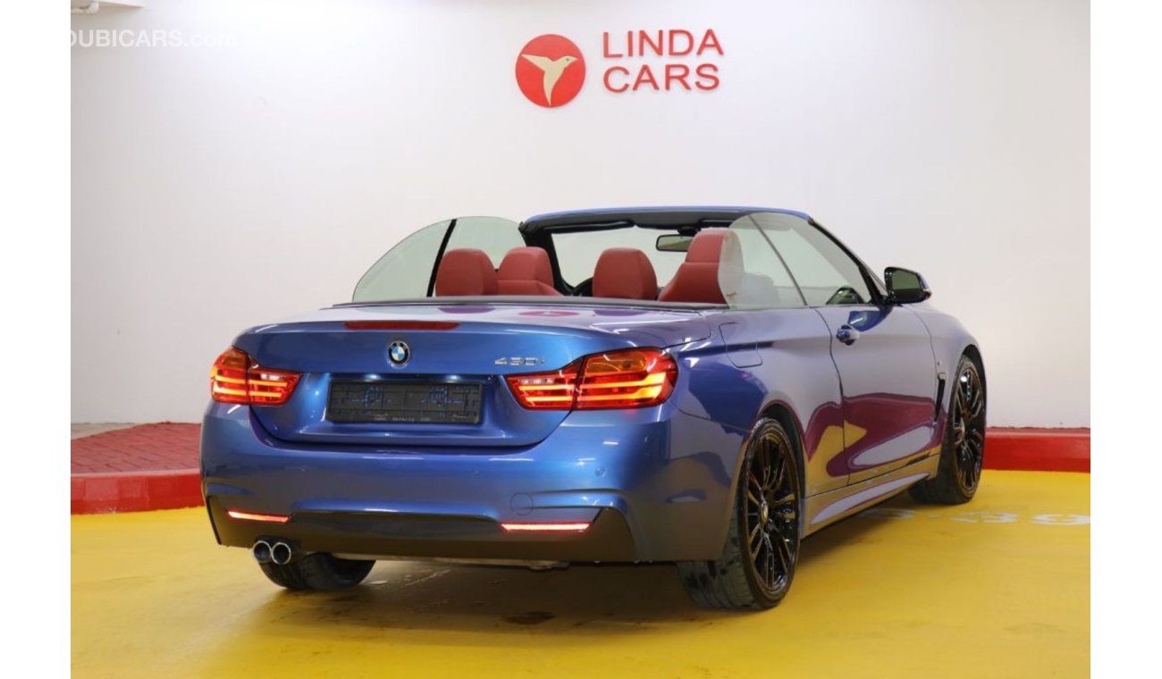 بي أم دبليو 430 BMW 430i M-Sport Cabriolet 2017 GCC under Agency Warranty with Zero Down-Payment.