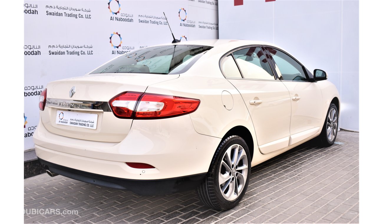 Renault Fluence | AED 740 PM | 0% DP | 2.0 LE FULL OPTION GCC DEALER WARRANTY