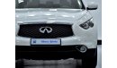 Infiniti QX70 EXCELLENT DEAL for our Infiniti QX70 ( 2017 Model ) in White Color GCC Specs