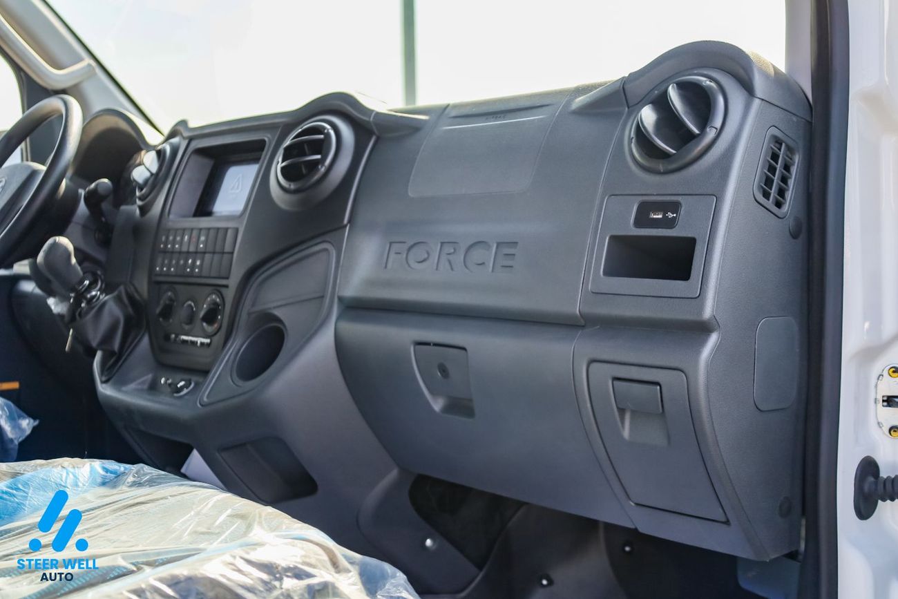 فورس أوربانيا 2026 GCC Specs | 14-Seater | 2.6L Turbo DSL | High Roof | 5 Speed MT | Passenger Van | For Export