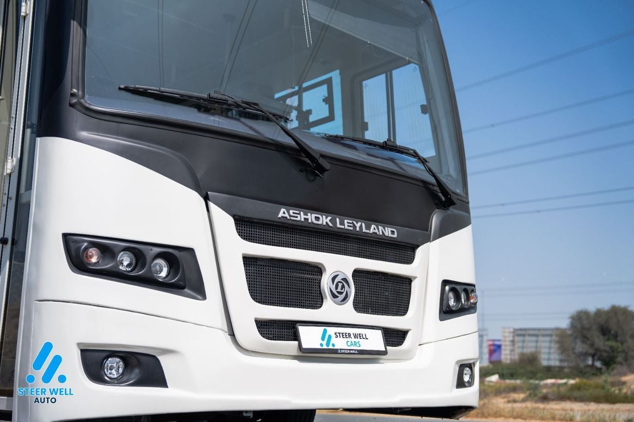 Ashok Leyland Falcon 63+1 Seater Bus 2025  | GCC Specs | 5 Speed-MT | ABS | Heavy Duty Passenger Bus