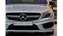 Mercedes-Benz CLA 45 AMG EXCELLENT DEAL for our Mercedes Benz CLA45 AMG TURBO ( 2015 Model! ) in Silver Color! GCC Specs