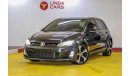 Volkswagen Golf Volkswagen Golf GTI (FULL OPTION) GCC under Warranty with Zero Down-Payment.