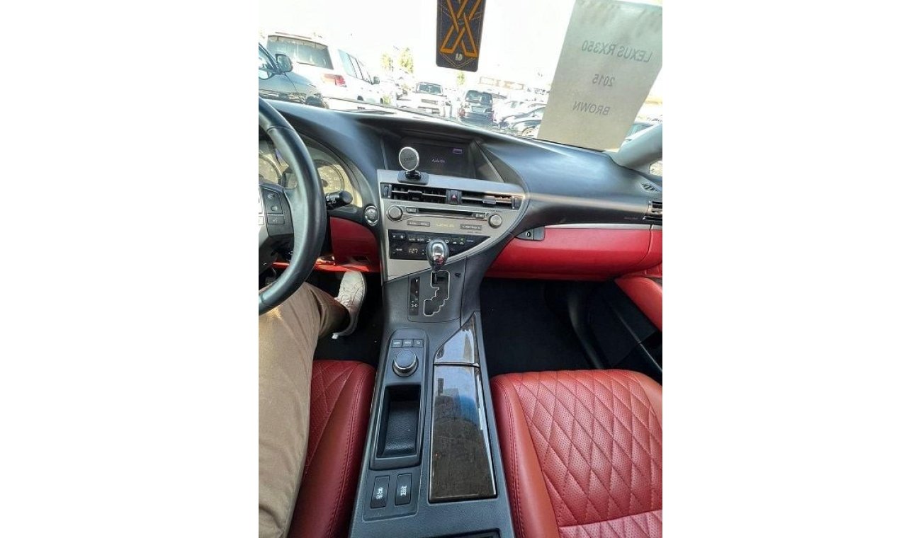 لكزس RX 350 LEXUS RX350 2015 BROWN INSIDE RED USA IMPORT