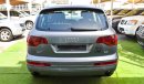 Audi Q7 2009 GCC model, leather panorama, cruise control, alloy wheels, sensors, leather rear spoiler, in ex