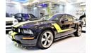 فورد موستانج ONLY 129000 KM! FORD MUSTANG GT 2005 Model in Black with Yellow Stripes Color! GCC Specs