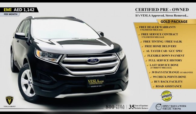 Ford Edge WARRANTY OPEN MILEAGE + FREE SERVICE CONTRACT OPEN MILEAGE / SEL + AWD + LEATHER SEATS + NAVIGATION
