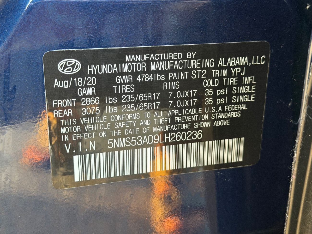 هيونداي سانتا في 2020 HYUNDAI SANTAFE LIMITED PANORAMIC ROOF 360CAMERA FULL OPTIONS IMPORTED FROM USA