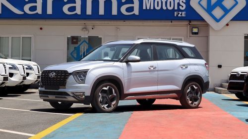 Hyundai Grand Creta 5 Door 6 Seater Crossover Exterior color - Silver Interior Color _ Beige Gray 18inch Wheel Size 1.5L