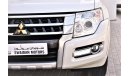 Mitsubishi Pajero AED 1428 PM | 0% DP | 3.0L GLS 4WD V6 GCC WARRANTY