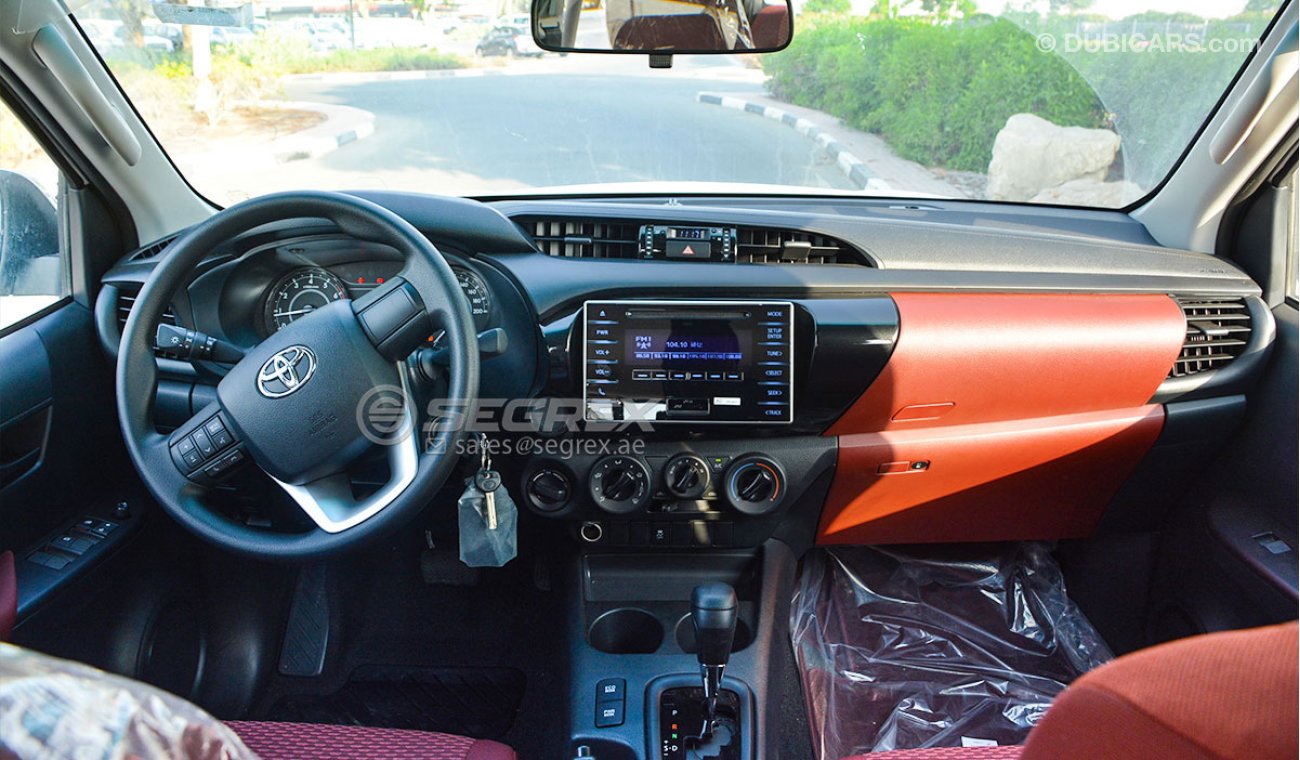 Toyota Hilux 2020YM 4WD DC 2.7 Petrol Power Option - اسود متوفر