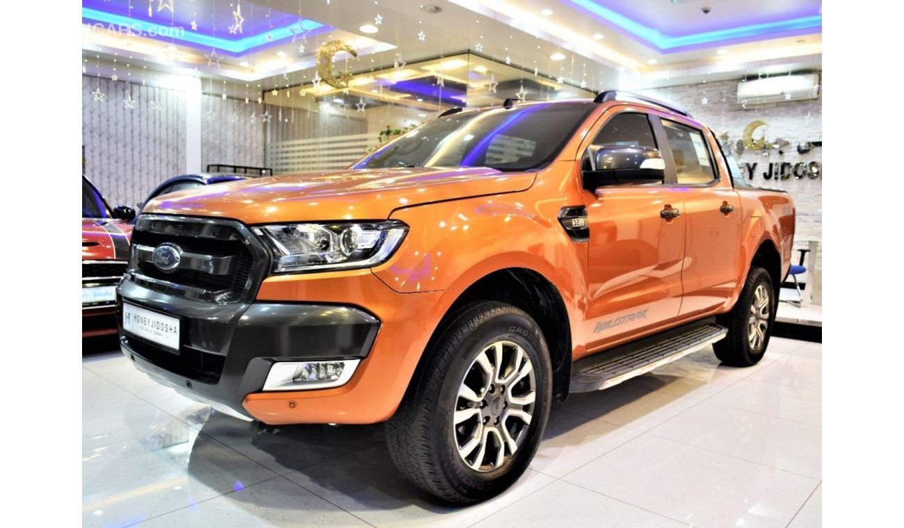 فورد رانجر DIESEL ( صبغ وكاله ORIGINAL PAINT ) Ford Ranger WildTrak 4x4 2017 Model!! Orange Color GCC Specs