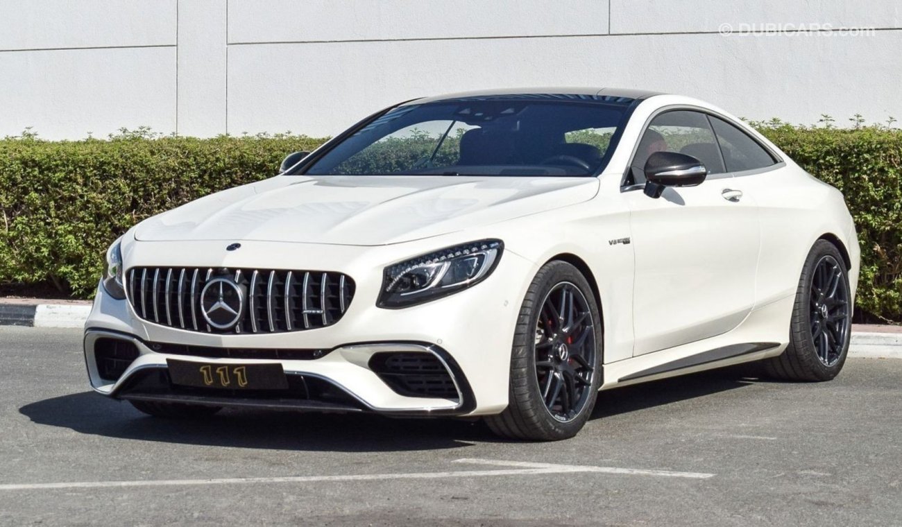 مرسيدس بنز S 63 AMG كوبيه V8 BITURBO 4MATIC+ / Warranty / GCC Specs