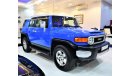 تويوتا إف جي كروزر ORIGINAL PAINT ( صبغ وكاله ) Toyota FJ Cruiser 2008 Model!! in Blue Color! GCC Specs