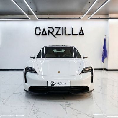 Porsche Taycan Base AED 4,308 /Monthly  l Porsche Taycan – 79.2 kWh Electric Luxury Sedan l White