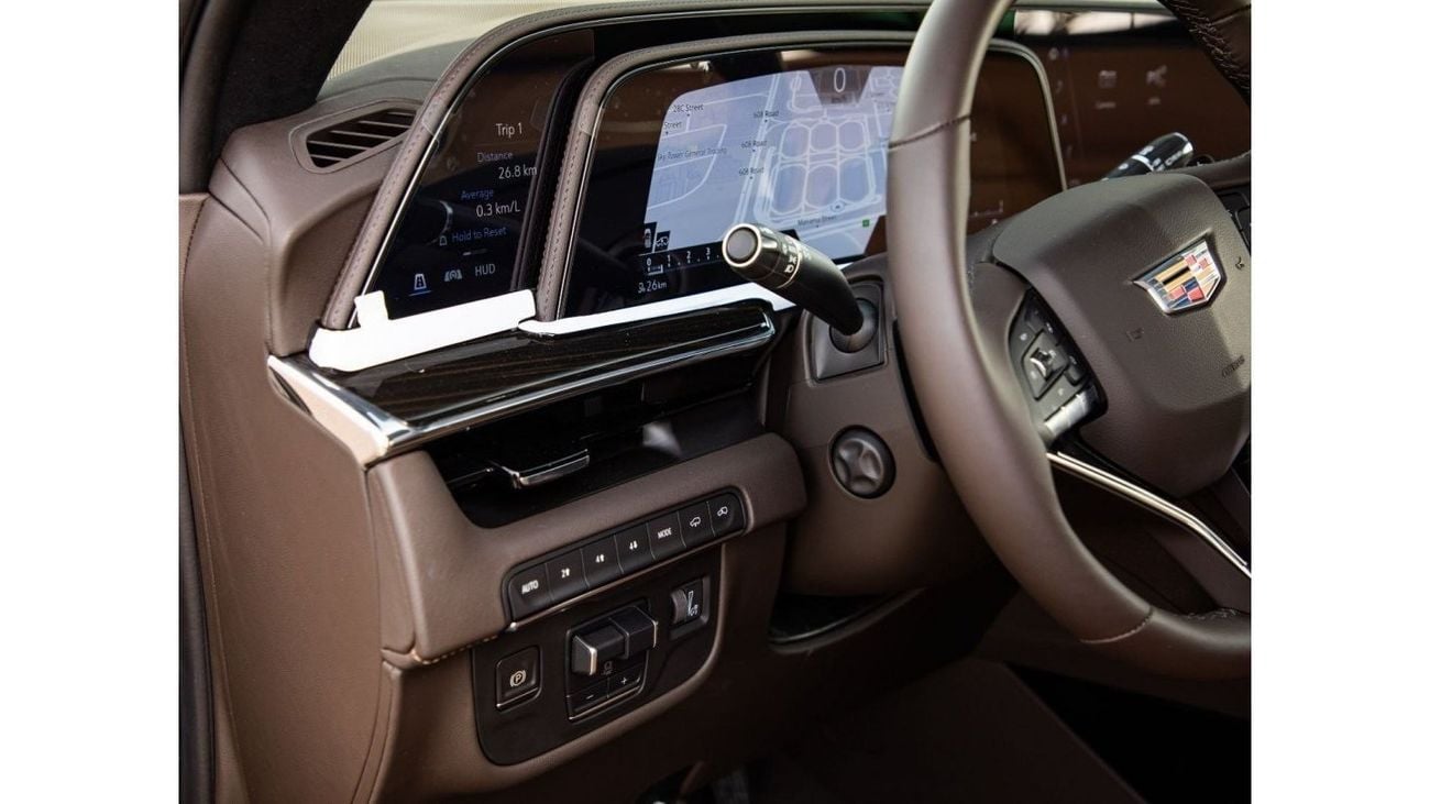 Cadillac Escalade Sport 4WD + TV BLACK EDITION/GCC/3 years warranty. For Local Registration +10%