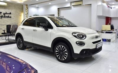 فيات 500X . EXCELLENT DEAL for our Fiat 500x ( 2023 Model ) in White Color GCC Specs