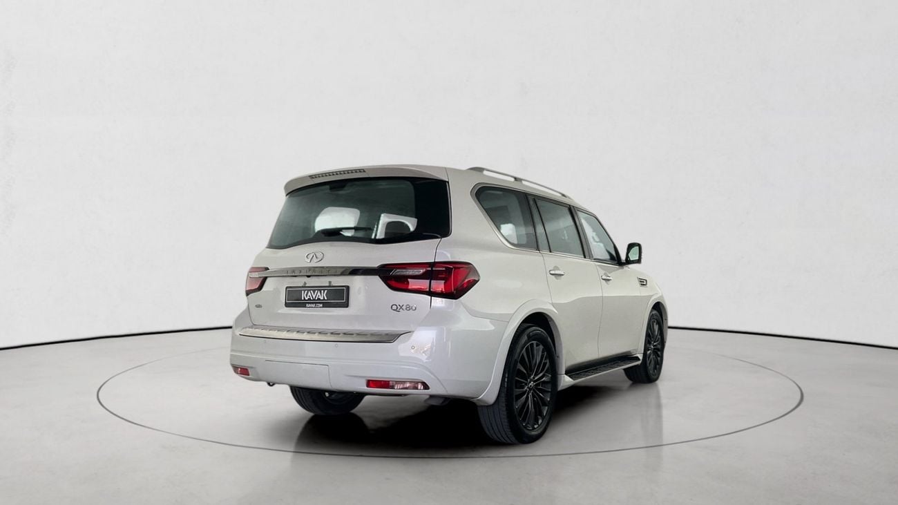إنفينيتي QX80 LUXURY PROACTIVE 5.6 8STR 4WD AUTO LUXE PROACTVE TOW | شامل الضمان | 0 ﺪﻔﻋﺓ ﺃﻮﻟﻯ