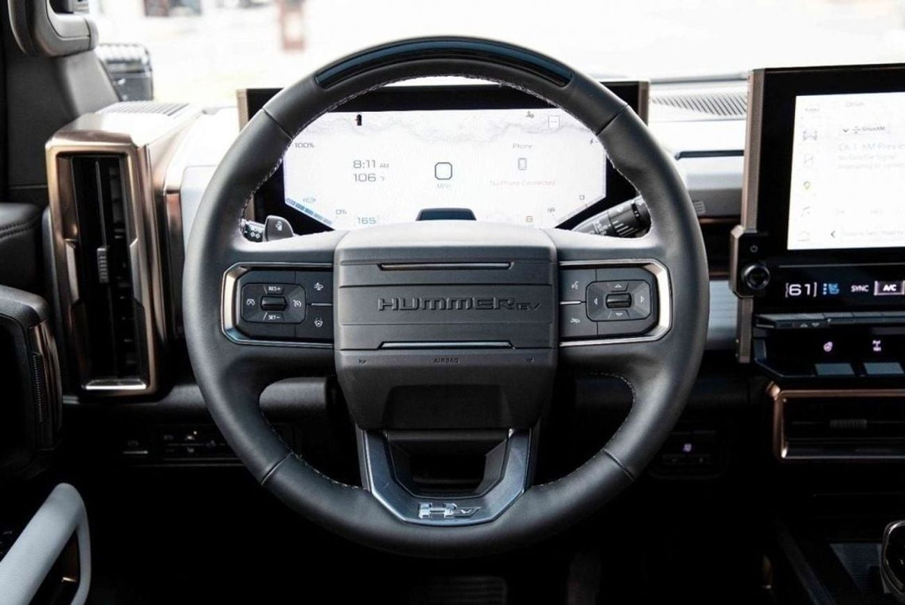 جي أم سي همر EV 2022 GMC Hummer EV Pick Up Edition1 - White inside black & white | Export Only