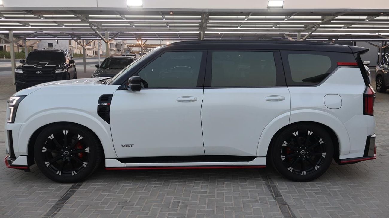Nissan Patrol NISMO Warranty from Al Masood for 5 years with open mileage . original Paint . Super Clean Premium Edition