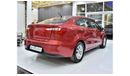 Kia Rio EXCELLENT DEAL for our KIA Rio ( 2016 Model ) in Red Color GCC Specs