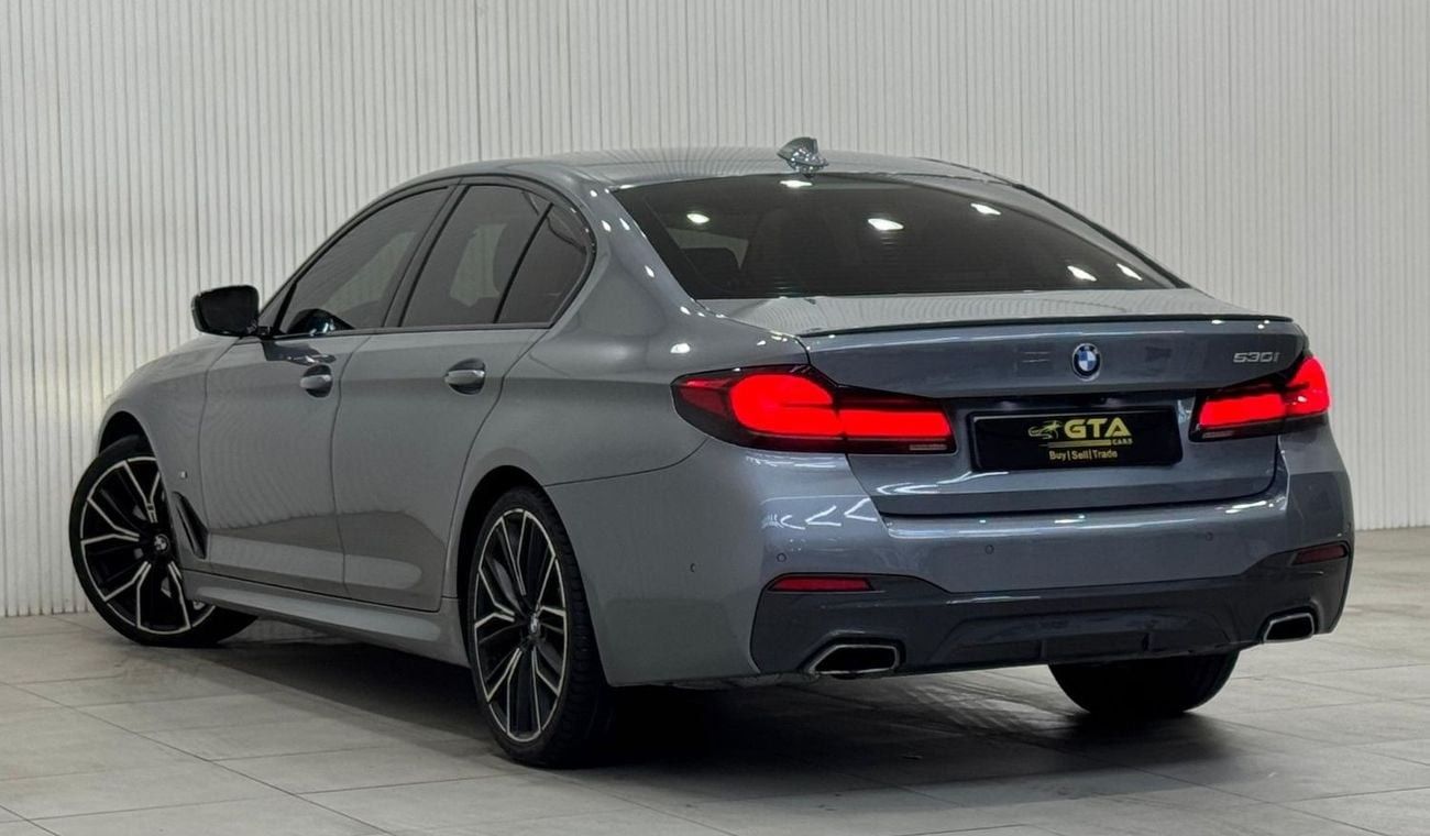 بي أم دبليو 530i M Sport 2.0L 2021 BMW 530i M-Sport, April 2026 BMW Warranty + Service Pack, Full Options, GCC