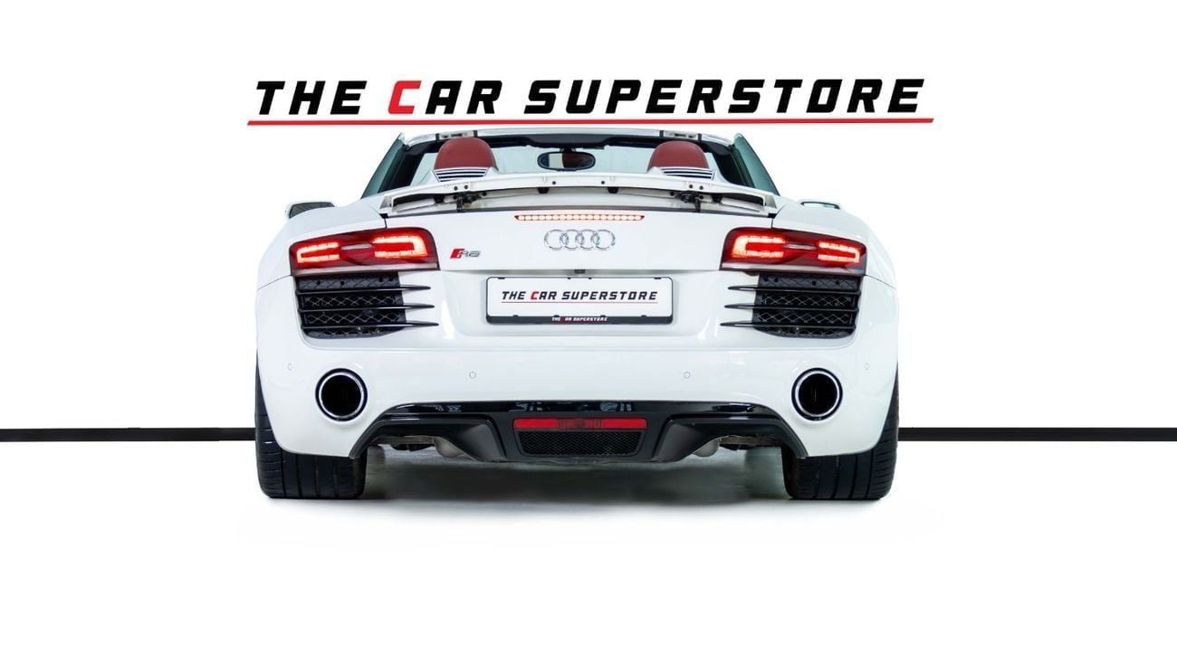 Audi R8 Spyder FSI 4.2L (430 HP) GCC-V8 Naturally Aspirated-Red Interior-Bang Olufsen Sound System