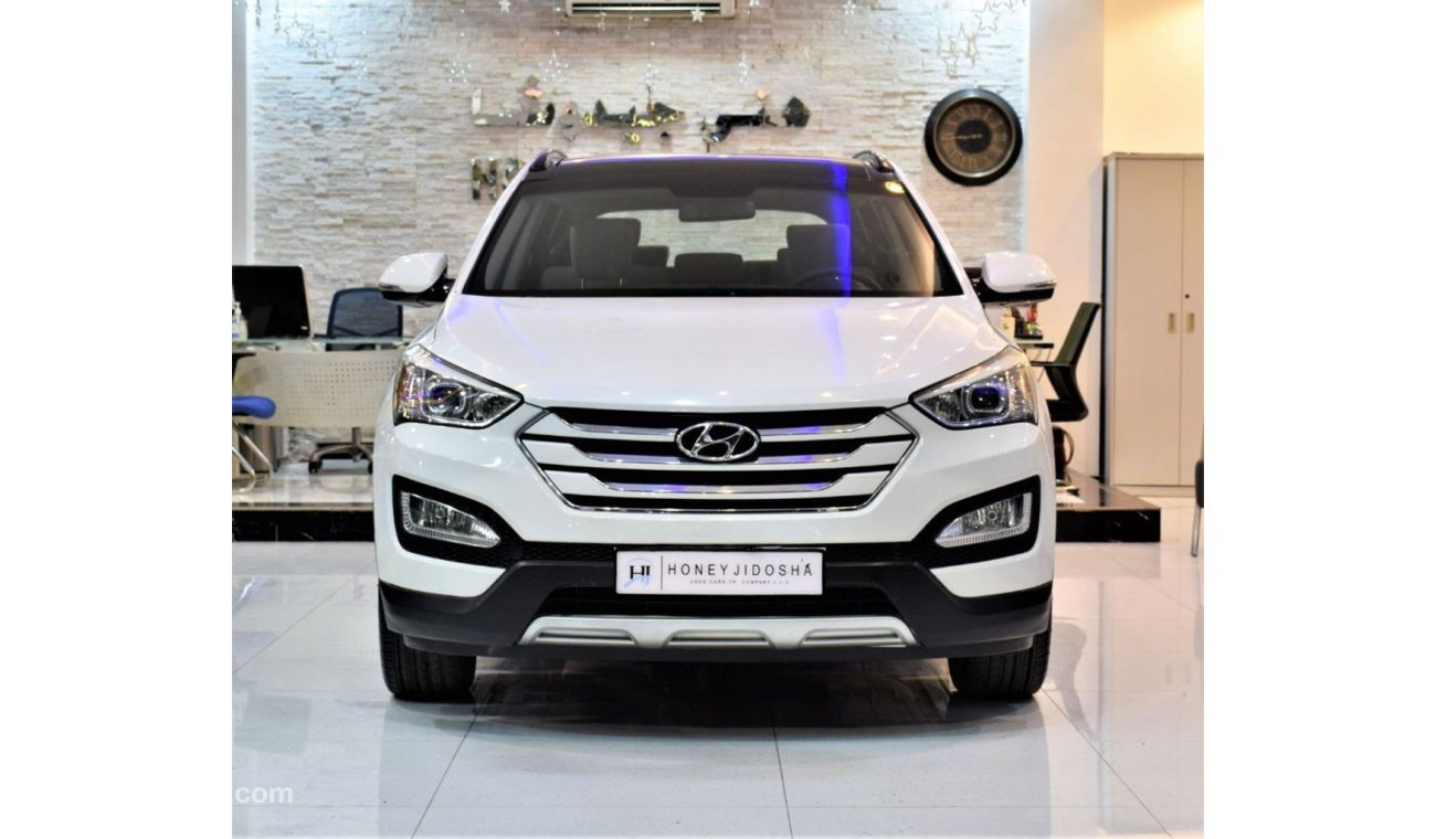 هيونداي سانتا في AMAZING Hyundai SantaFe 4WD 2015 Model!! in White Color! GCC Specs