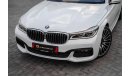 بي أم دبليو 740 لاكجري 740i M-Kit | 2,546 P.M  | 0% Downpayment | Under Warranty!