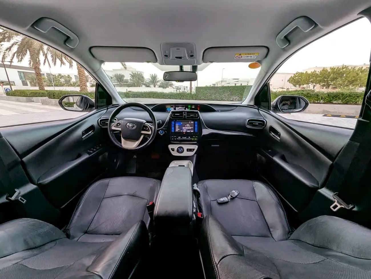 تويوتا برياس Iconic - GCC Specs Full Option With Navigation and Leather Seats