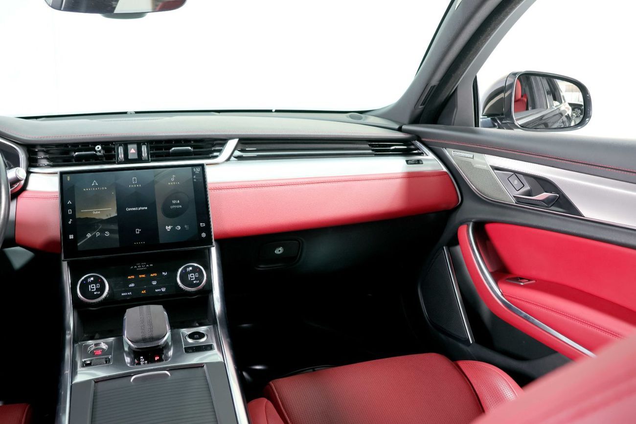 Jaguar XF R-Sport 3.0L Al Tayer Full Service History-Red/Black Full Leather Interior-Premium Sound System