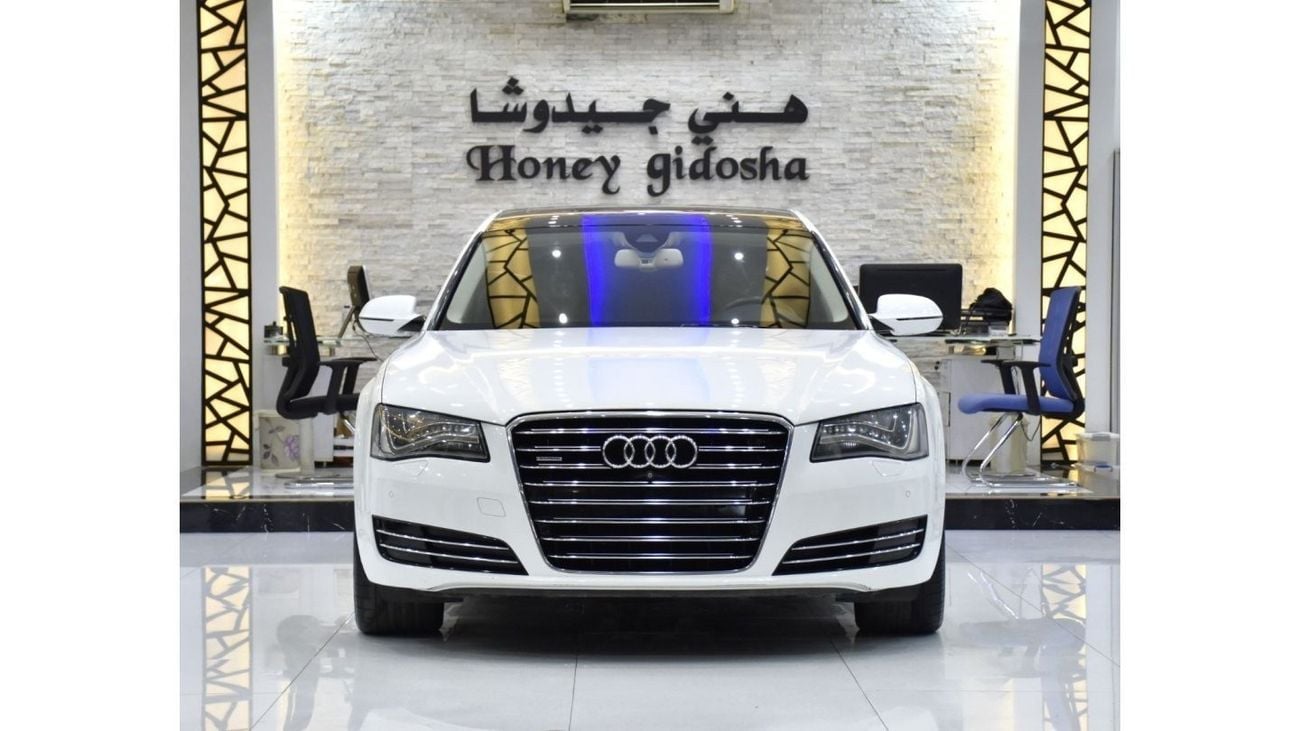 Audi A8 EXCELLENT DEAL for our Audi A8 L 4.0T Quattro ( 2013 Model ) in White Color GCC Specs