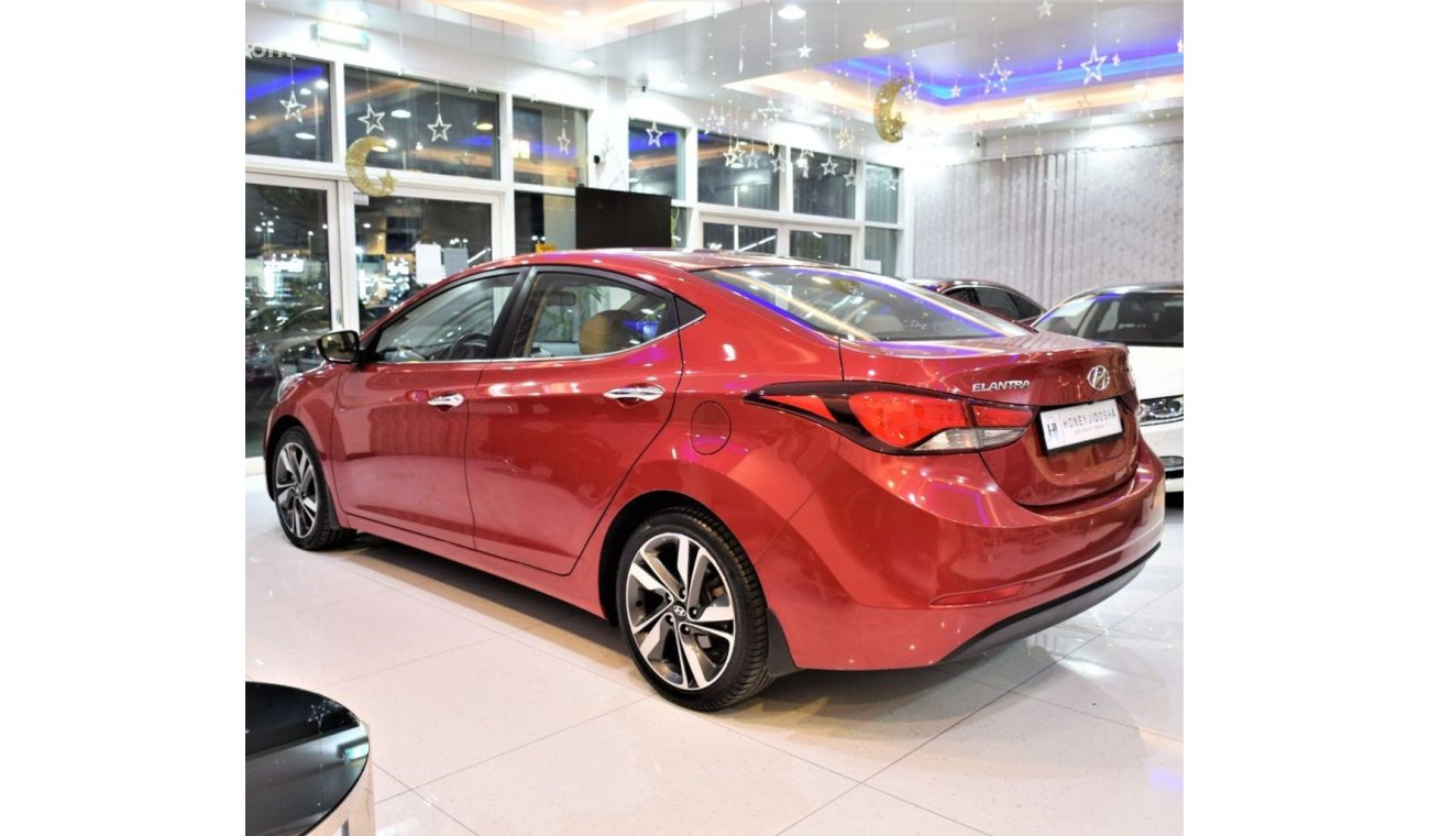 Hyundai Elantra ORIGINAL PAINT ( صبغ وكاله ) FULLY LOADED!!! Hyundai Elantra GLS 2015 Model!! in Red Color! GCC Spec