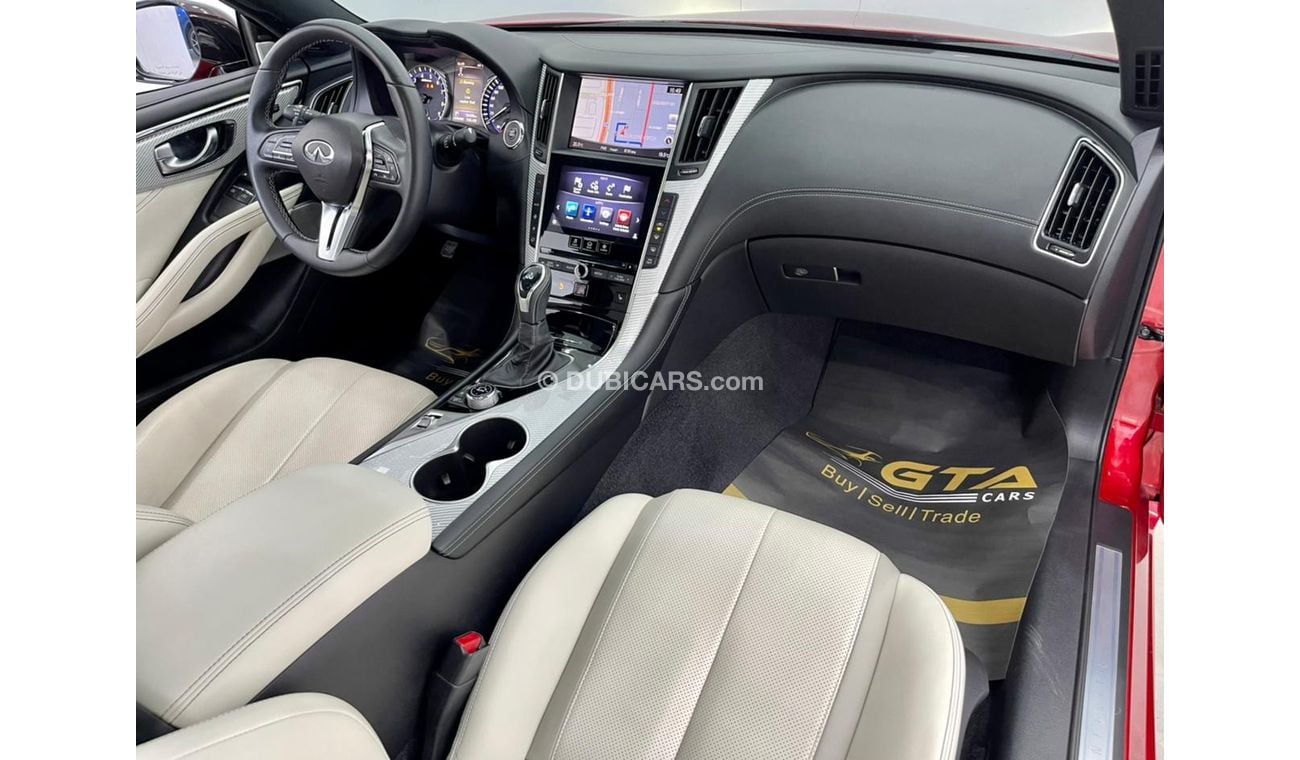 Infiniti Q60 Red Sport 2019 Infiniti Q60 S Red Sport, Full Infiniti Service History, Warranty, Low Kms, GCC
